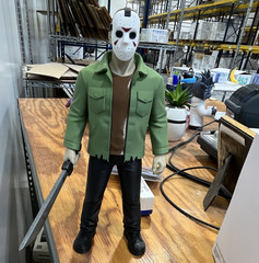 Jason Voorhees Action Figure w/ Machete Plastic Green Brown Black White