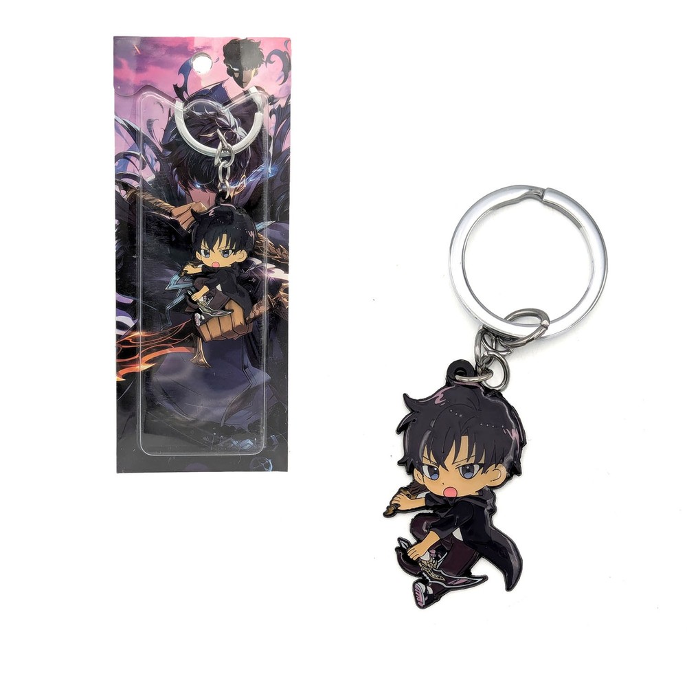 CHIBI SUNG JINWOO Solo Leveling 1.5 in. Key Chain (Anime KeyChain Charm Pendant)