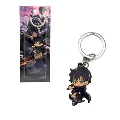 CHIBI SUNG JINWOO Solo Leveling 1.5 in. Key Chain (Anime KeyChain Charm Pendant)