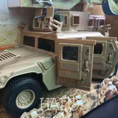 BBI Army Humvee M1114 ARMORED HUMVEE 1/18 Vehicle Apply To 3.75″ Joytoy Soldier
