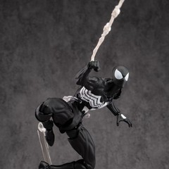 MessToys Black Neighbor Symbiote Spider‑Man Black Suit Action Figure Model