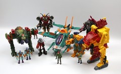 Vintage Exo Squad Huge Lot E-Frame Vehicles and Pilots Playmates 90s