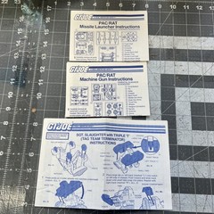 Vintage • G.I. Joe BLUEPRINTS / INSTRUCTIONS LOT (28 pcs) • Combat jet, Etc.