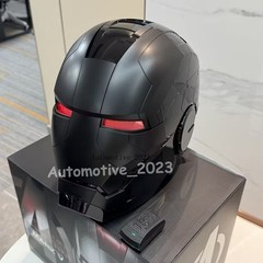 US STOCK Iron Man 1:1 Matte Black MK5 Helmet Deformable Voice Control Wearable