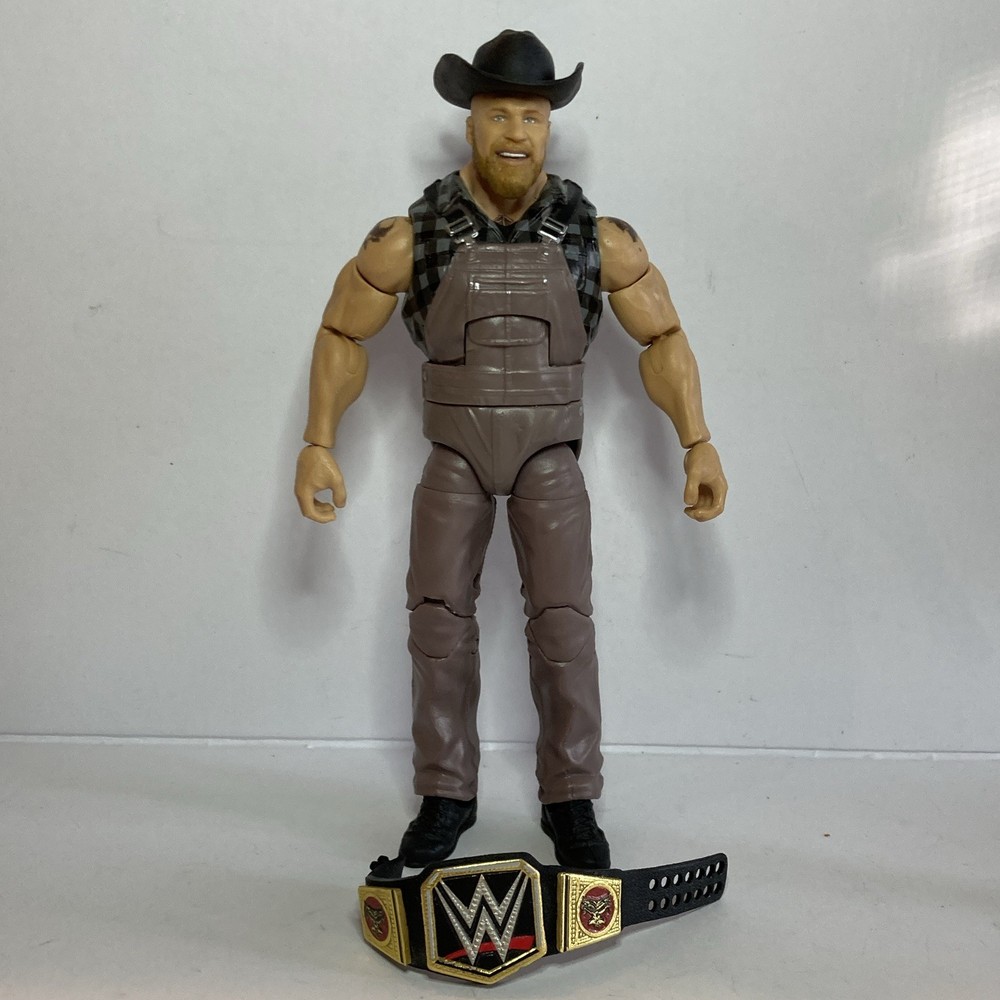 WWE Elite Series 99 Brock Lesnar w/hat and title LOOSE