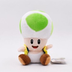 Super Mario Bros Brothers Green Toad Koopa Bowser 6.5 inches Plush stuffed Toy