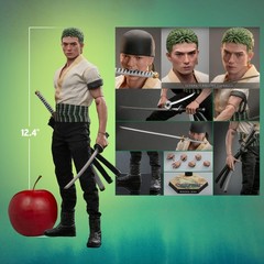 Hot Toys TMS110 Netflix: One Piece Roronoa Zoro 1/6 Scale 12″ Figure Open Box