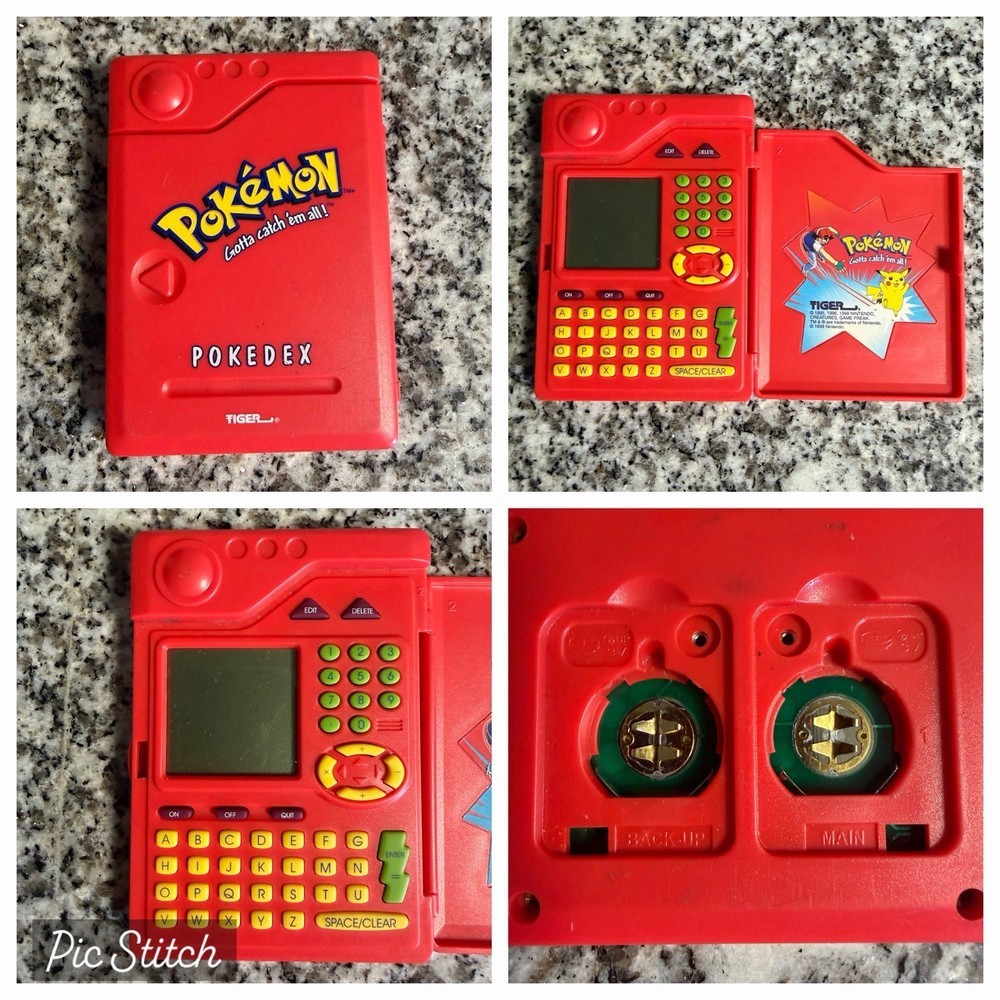 Tiger Electronics Pokédex 1998 Vintage Pokemon Authentic Working