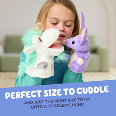 Unicorse & Bob Bilby Hand Puppet Plush Toys 8-9″ 2-Pack Soft Toddler Toys