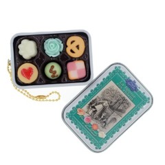 Japanese Fake Food Mini Cookie Tin Kawaii Cell Phone Charm 1 Surprise Figure
