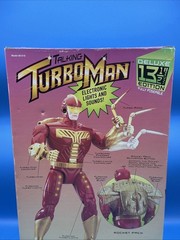 Vintage Tiger Electronics 13 1/2in Talking Turbo Man Action Figure NEW UNOPENED