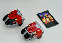Metal Cardbot S BLASTRAIN Blast Train Red Transforming Robot Korean Toys