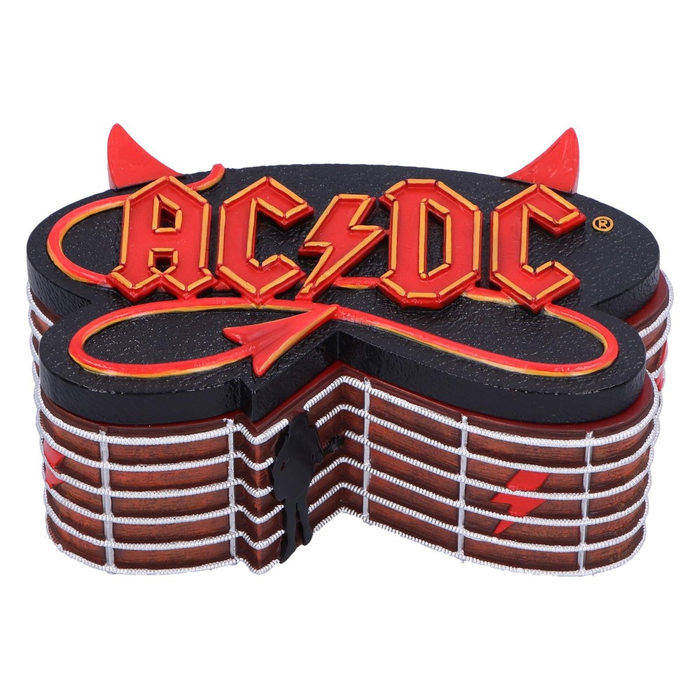 Nemesis Now ACDC Box, Resin, Brown, Officially Licensed ACDC Merchandise, ACDC J