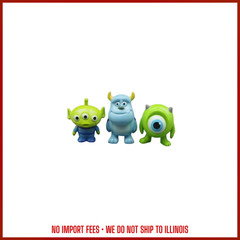 HOT SALE 3.2/4.3cm James Mike MrQ Sulley Action Figures Dolls Desktop Decor
