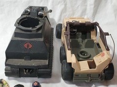 80s GI Joe Hasbro Parts Lot Devilfish Seat HISS Tank Desert Fox Vehicles Figures