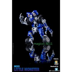 DR.WU Little Monster Action Figure TOY 8CM MC03T Wheelie Trucks Robots PVC/ABS