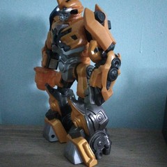 Transformers Bumblebee Action Figure Yellow/Black/Gray Plastic Light Up