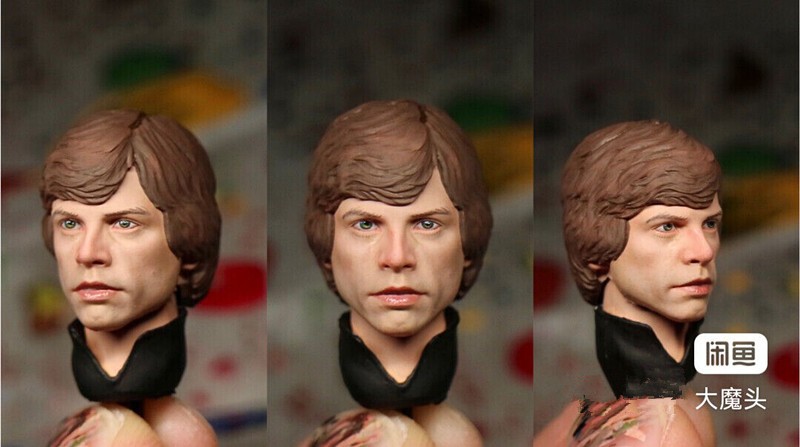 Painted 1:12 Head Sculpt Luke Mark Hamill For 6” SHF Male Action Figure Body