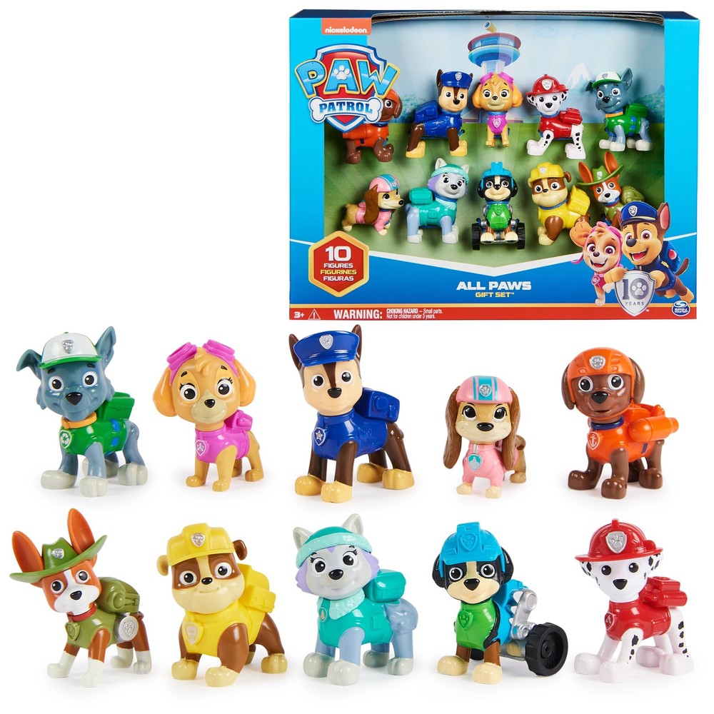 , 10th Anniversary, All Paws On Deck Toy Figures Gift Pack with 10 Collectibl…