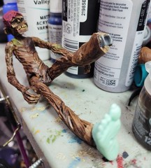 1:12 Scale Stylized Zomb Custom Figure In Jumpsuit