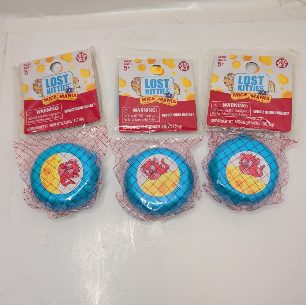 3 New Sealed Lost Kitties Mice Mania Series 3 170+ To Collect