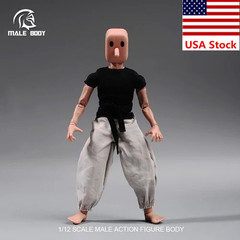 Notaman 1/12 Male Flexible Strong Muscular Body Square Head 6”Action Figure Toy