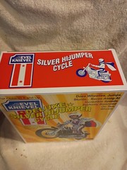 Evel Knievel Deluxe Silver High Jumper Cycle new