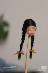 1/6 1/12 Artificial Hair Wig Cover For 12″ 6″ Female Action Figure Head Body Toy
