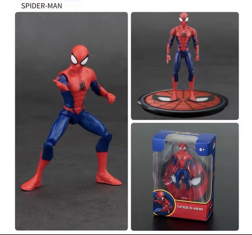 Spider-Man Action Figures Set 4” Venom Green Goblin Doc Ock Miles Gwen 2099 Toy