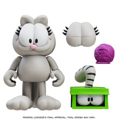 Garfield Wave 1 Nermal Action Figure – 17 Points of Articulation with Yarn &