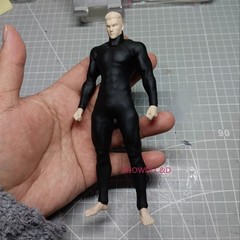 1/12 Male&Female Matte Black Bodysuit Tight Leotard Jumpsuit For 6”RomankeyCOWL