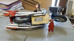 Toy Biz Marvel 2002 Spider-Man Web Cycle Motorcycle Chopper 9.5″ Long Untested
