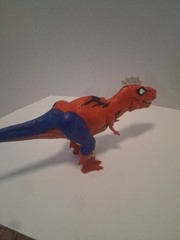 Marvel Spiderman Web Chompin Spider Rex T Rex Dino 2022 No Dart Parts/repair ￼￼