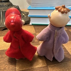 Vintage 1984 Alvin And Simon From the Chipmunks Posable Figures CBS Hong Kong