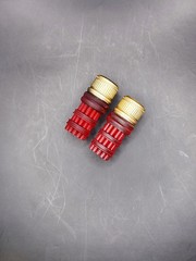 Iron Grenadier mini gatlings, swords, 2 handed gatling red/gold and gold – 1/12