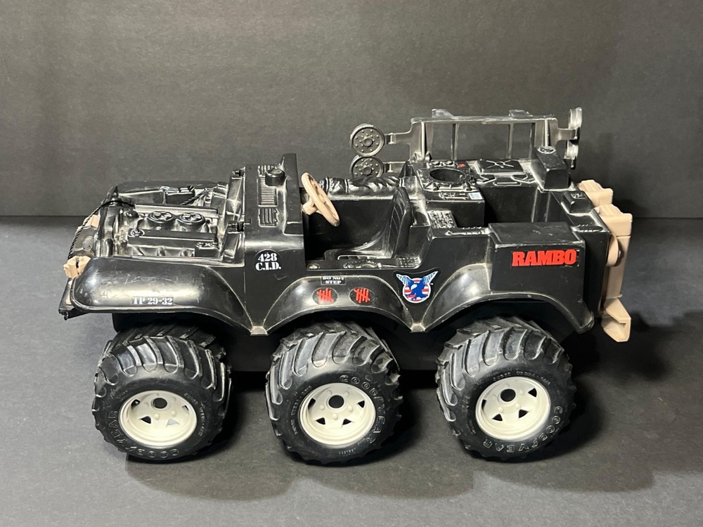 Vintage 1985 Rambo Defender 6×6 Vehicle Coleco Incomplete Force Of Freedom M02