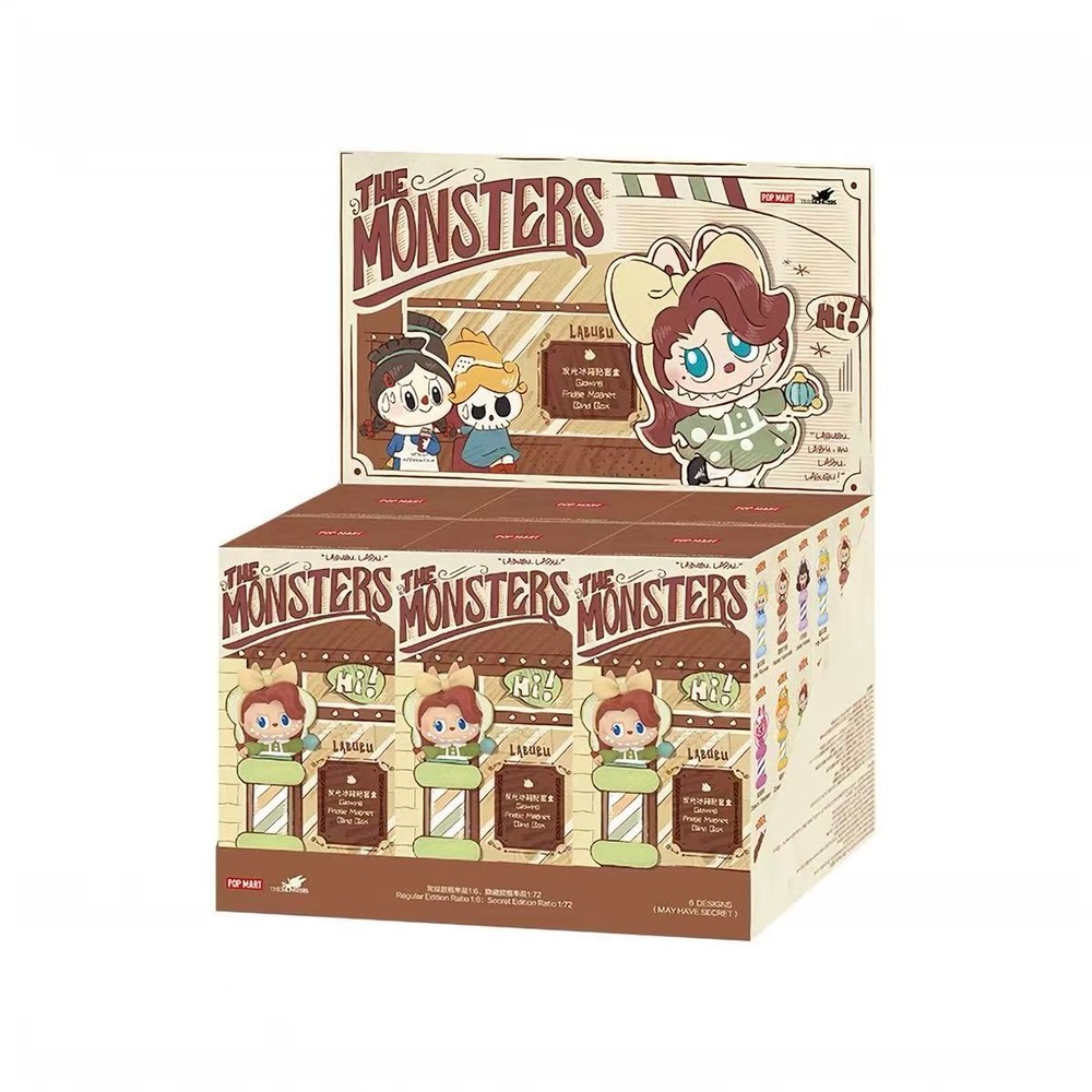 A Set The Monsters Hair Salon Series Blind Box Light Up Fridge Magnet NEW