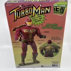 Funko Talking Turbo Man Jingle All The Way Action Figure- slightly damaged box