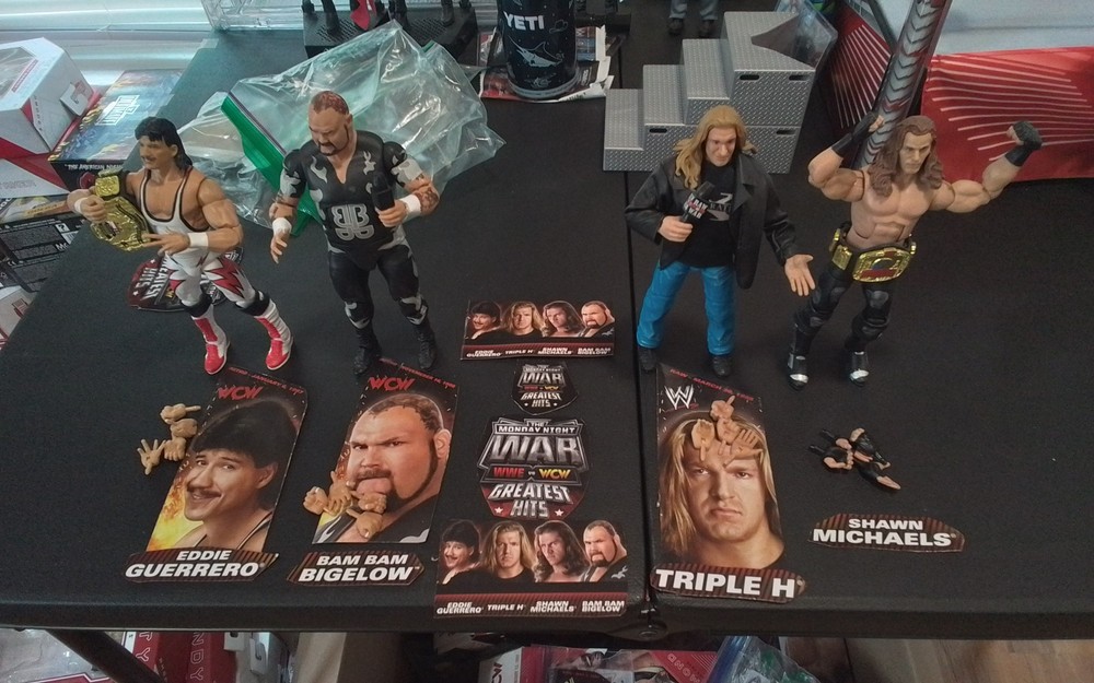 WWE Mattel Monday Night Wars Greatest Hits Series 1 Guerrero HBK Triple H BamBam