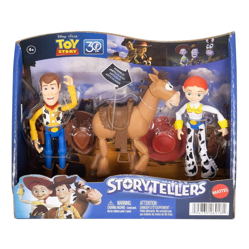 Disney Pixar Storytellers Toy Story Woody, Jessie & Bullseye Posable