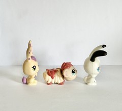 LPS Rabbit Guinea Pig Lot #1845 Purple Rabbit #2261 Guinea Pig Magic Motion PP4