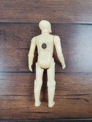 Vtg 1978 Star Wars Kenner Death Star Droid Figure Stripped Chrome Dechromed
