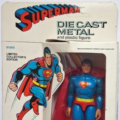 vintage MEGO die cast SUPERMAN action FIGURE metal 1979 boxed DC comic WGSH rare