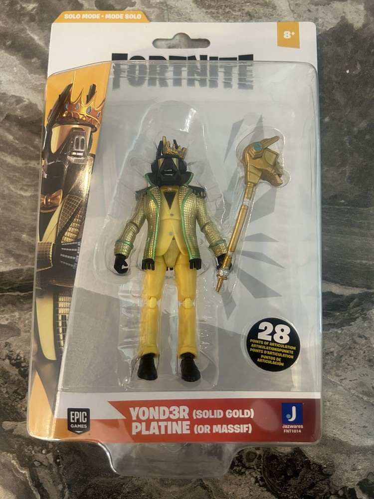 FORTNITE Epic Games YOND3R (Solid Gold) Action Figure – Solo Mode
