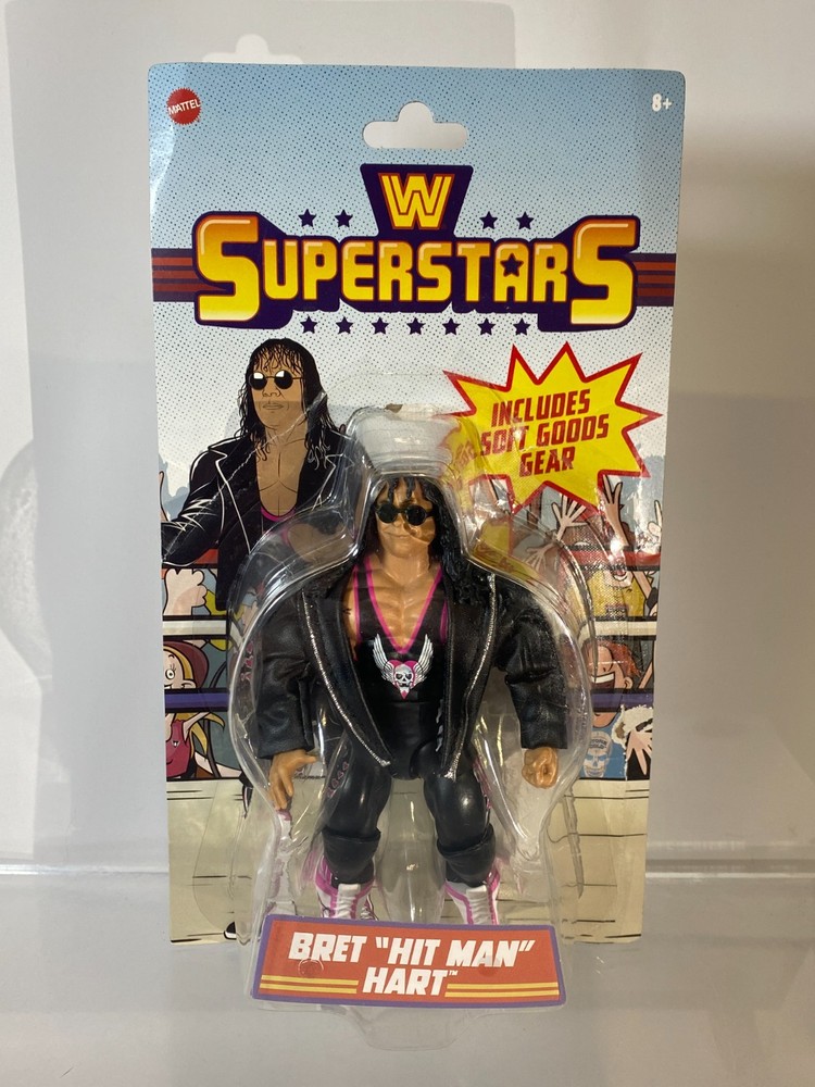 WWE Superstars Series 12 Bret “Hit Man” Hart Action Figure Wrestling Mattel Open