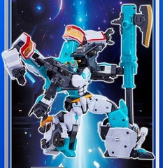 Metal Cardbot S Season2 MUSCLEHYDE + GIGANTREX Set Transformer Robot Korea Toy