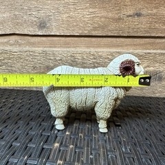 4.5” PVC Figure Male Ram Spiral Horns Textured