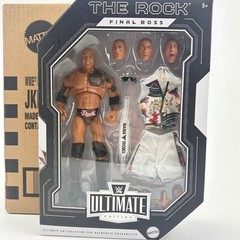 WWE Ultimate Edition The Rock Final Boss Action Figure Mattel New in Box