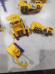 Transformers 1984 Devastator All Constructicons With accessories near complete