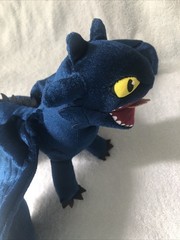Posable How To Train Your Dragon Toothless Nightfury Plush Dreamworks Studio 16”